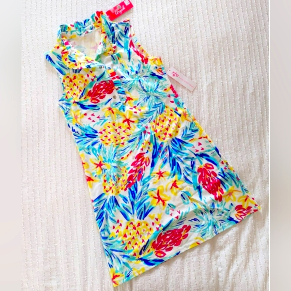 NWT Aryeh SPF50 Collection Bright Pineapple Dress size Small